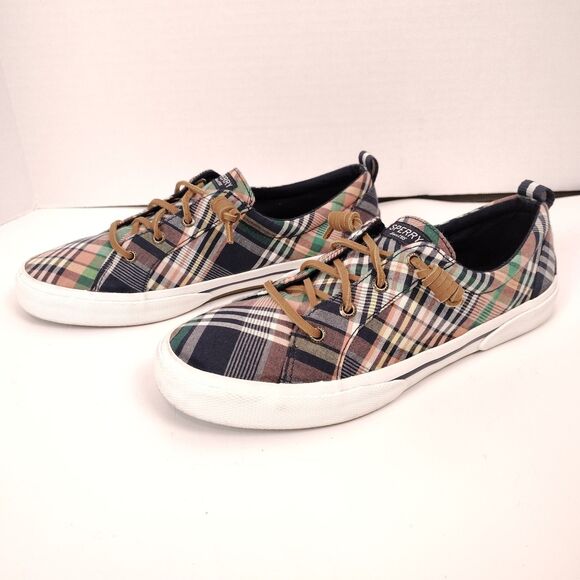 Sperry Top Sider Crest Vibe Washed Plaid Size 8.5 Women's Boat Shoe - Picture 4 of 8